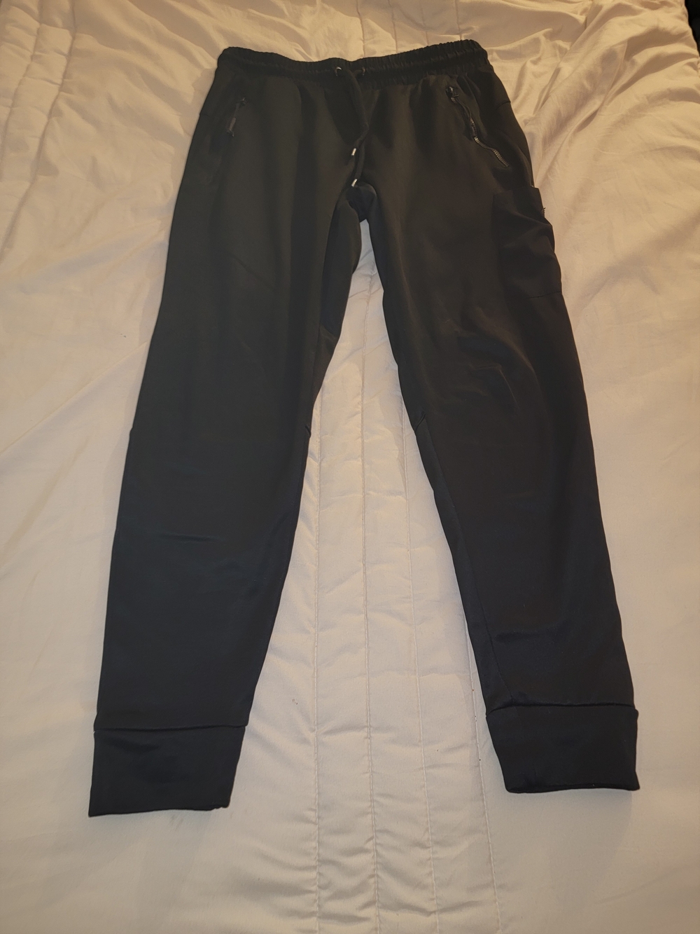 Black Performance Jogger Pants - Lightweight Athletic Trousers